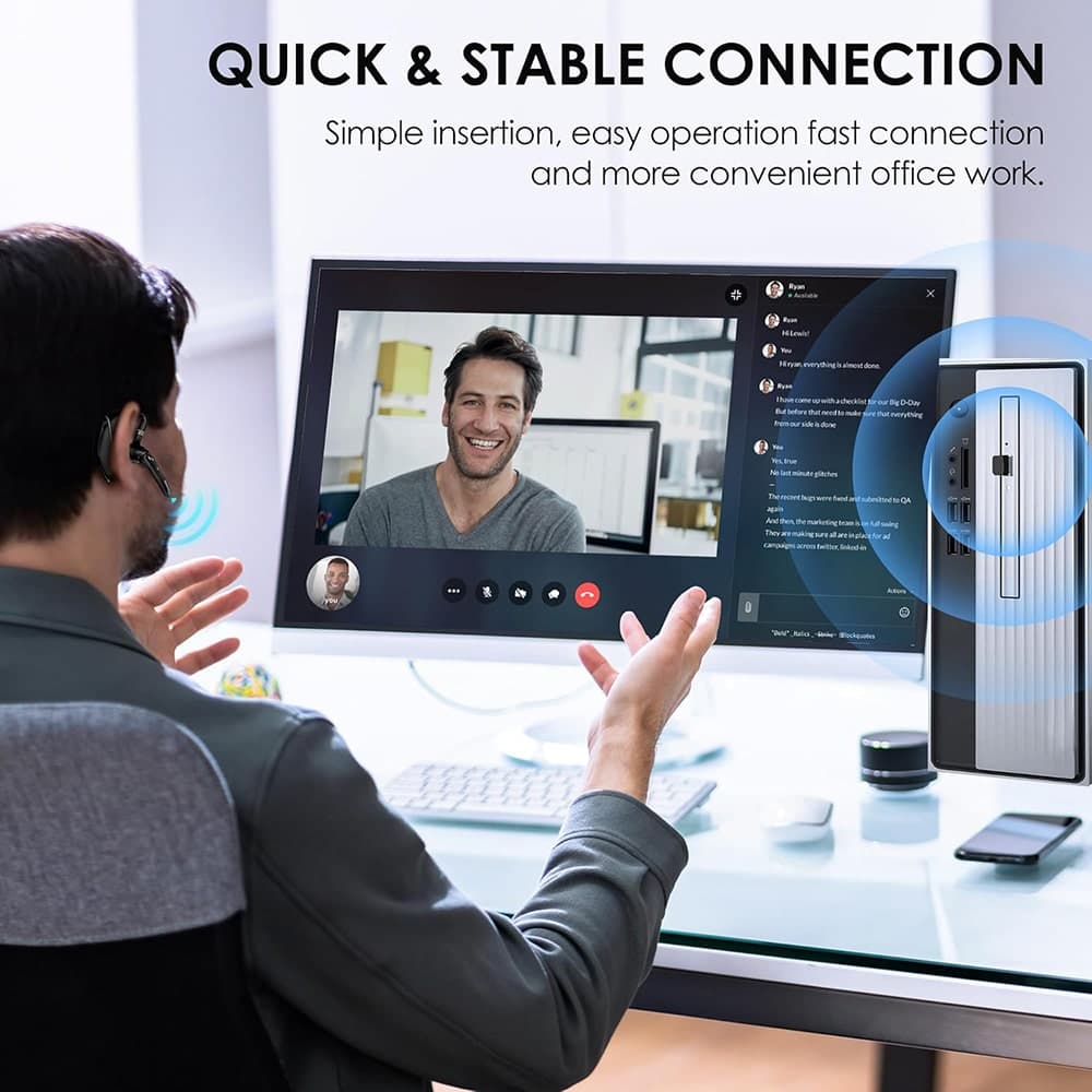 Techsuit - Ακουστικά Bluetooth Hearyo (A6L) - HandsFree, ENC, Διπλό Μικρόφωνο, Bluetooth 5.3, 1000mAh, 96 ώρες Χρόνος Ομιλίας - Μαύρο 2