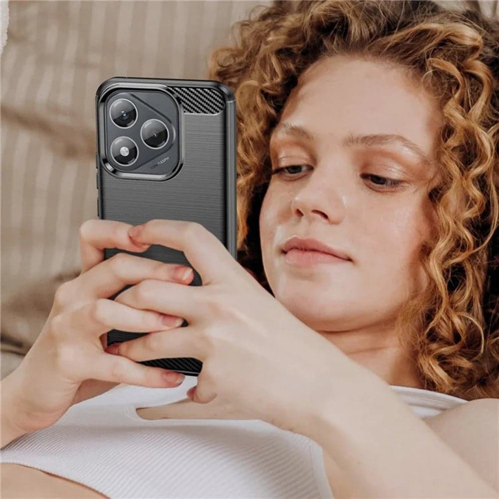 Techsuit Carbon Silicone - θήκη για Honor 400 Lite - Μπλε 6