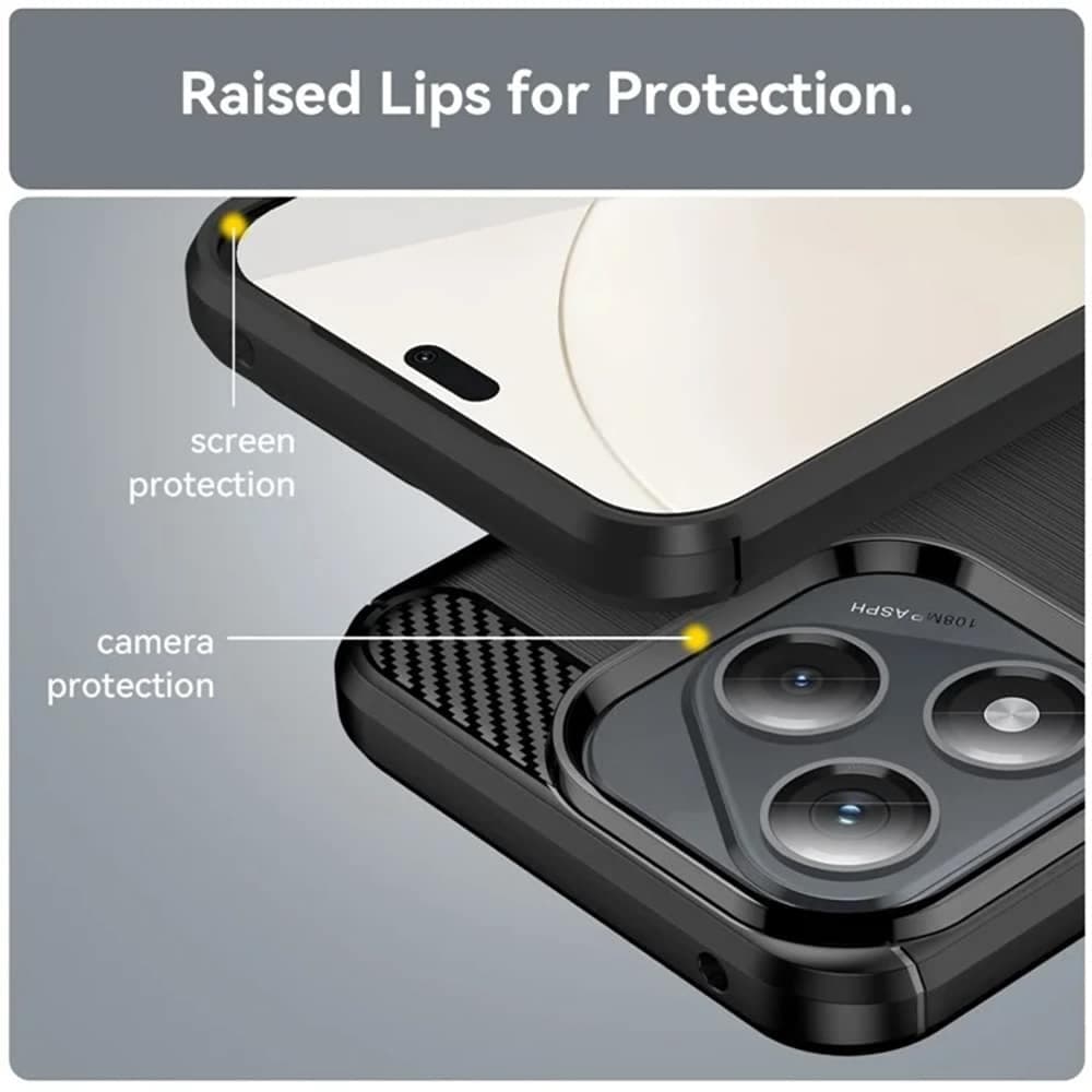 Techsuit Carbon Silicone - θήκη για Honor 400 Lite - Μπλε 2