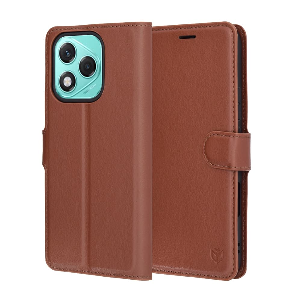 Techsuit Leather Folio - θήκη για Honor 400 Lite - Καφέ