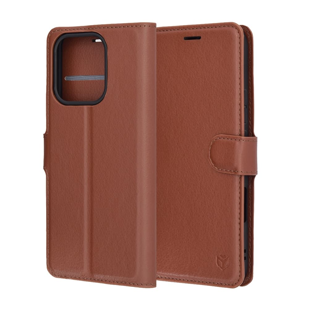 Techsuit Leather Folio - θήκη για Honor 400 Lite - Καφέ 6