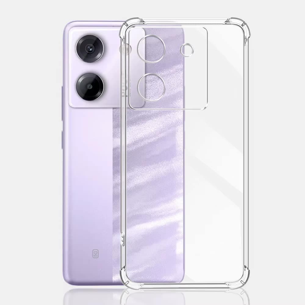 Techsuit Shockproof Clear Silicone - θήκη για Xiaomi Poco M7 Pro 5G - Διάφανο 4