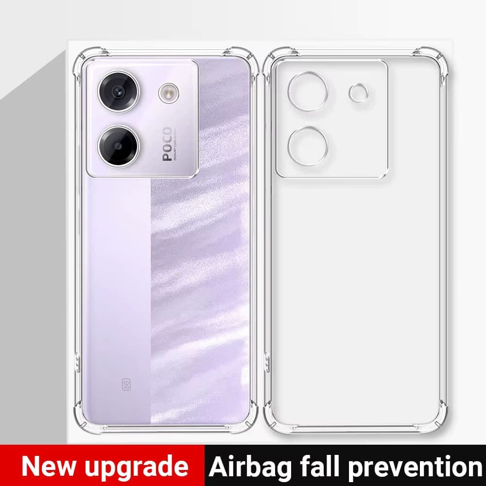 Techsuit Shockproof Clear Silicone - θήκη για Xiaomi Poco M7 Pro 5G - Διάφανο 3