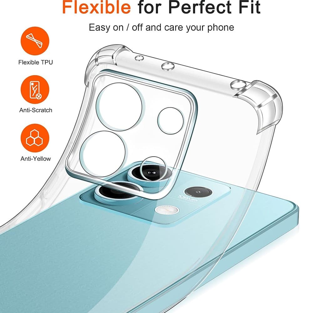 Techsuit Shockproof Clear Silicone - θήκη για Xiaomi Redmi Note 14S - Διάφανο 3