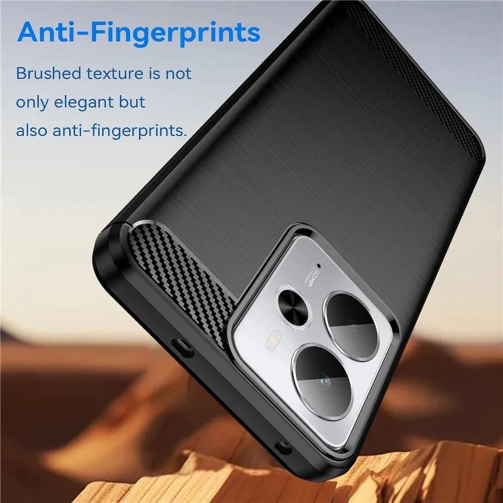 Techsuit Carbon Silicone - θήκη για Realme 14 / 14T - Μαύρο 4
