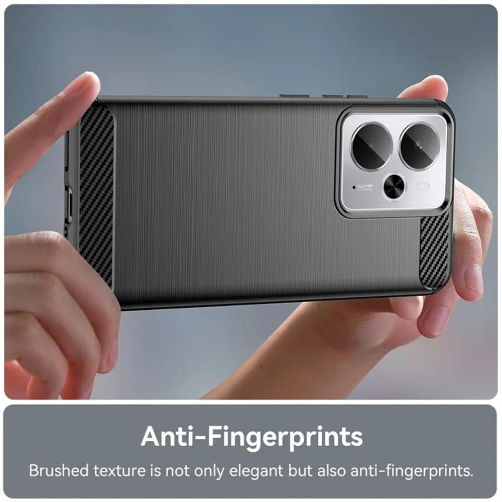 Techsuit Carbon Silicone - θήκη για Realme 14 / 14T - Μαύρο 5