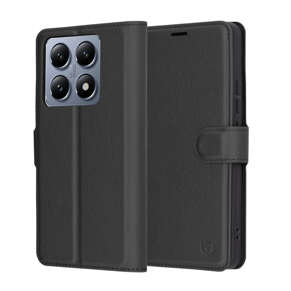 Techsuit Leather Folio - θήκη για Xiaomi 14T Pro - Μαύρο