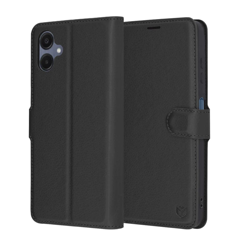 Techsuit Leather Folio - θήκη για Samsung Galaxy A06 - Μαύρο