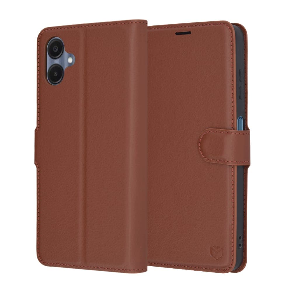 Techsuit Leather Folio - θήκη για Samsung Galaxy A06 - Καφέ