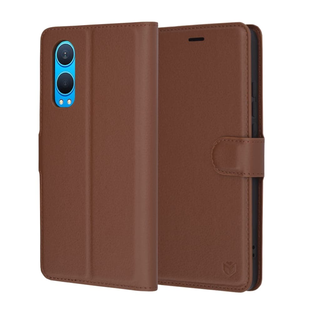 Techsuit Leather Folio - θήκη για Oneplus Nord CE4 Lite - Καφέ