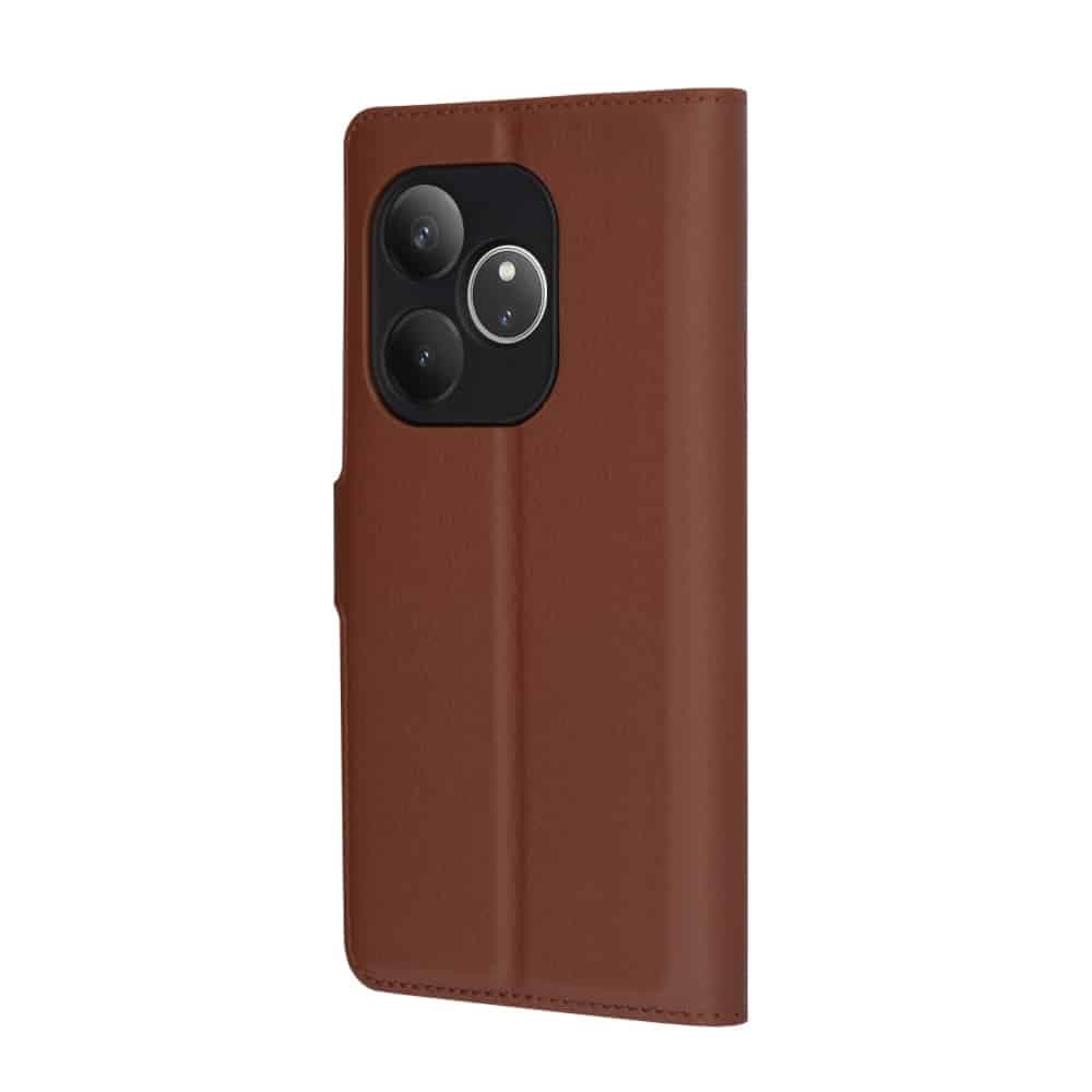 Techsuit Leather Folio - θήκη για Realme GT 5G - Καφέ 5