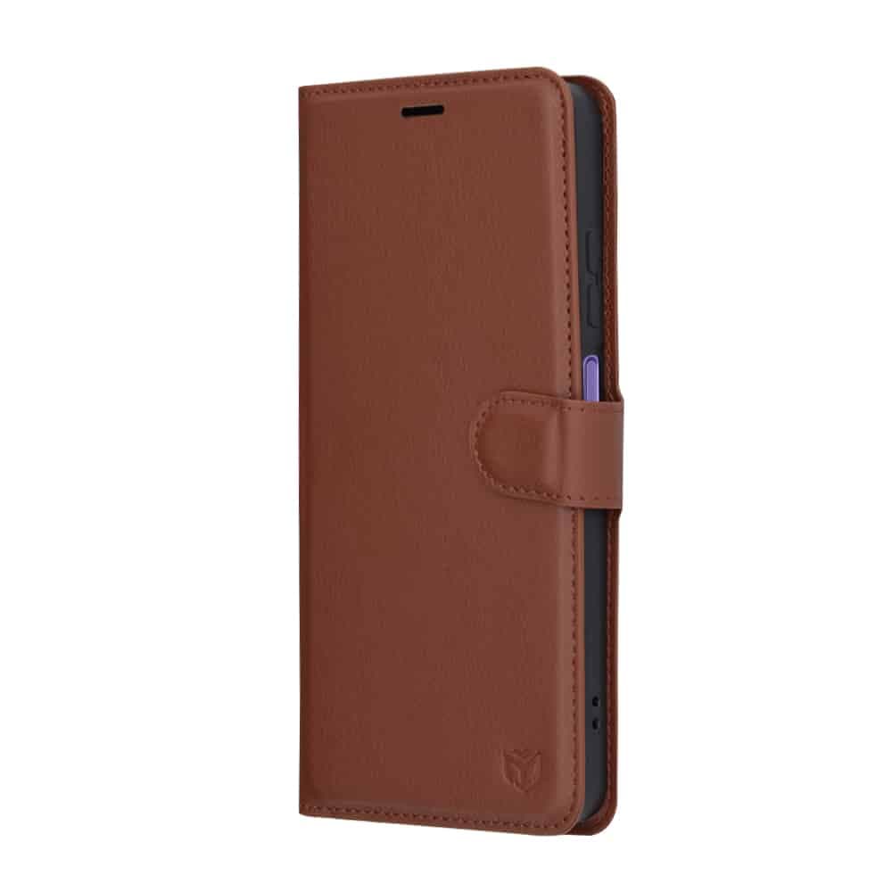 Techsuit Leather Folio - θήκη για Realme 12 / 12x - Καφέ 4