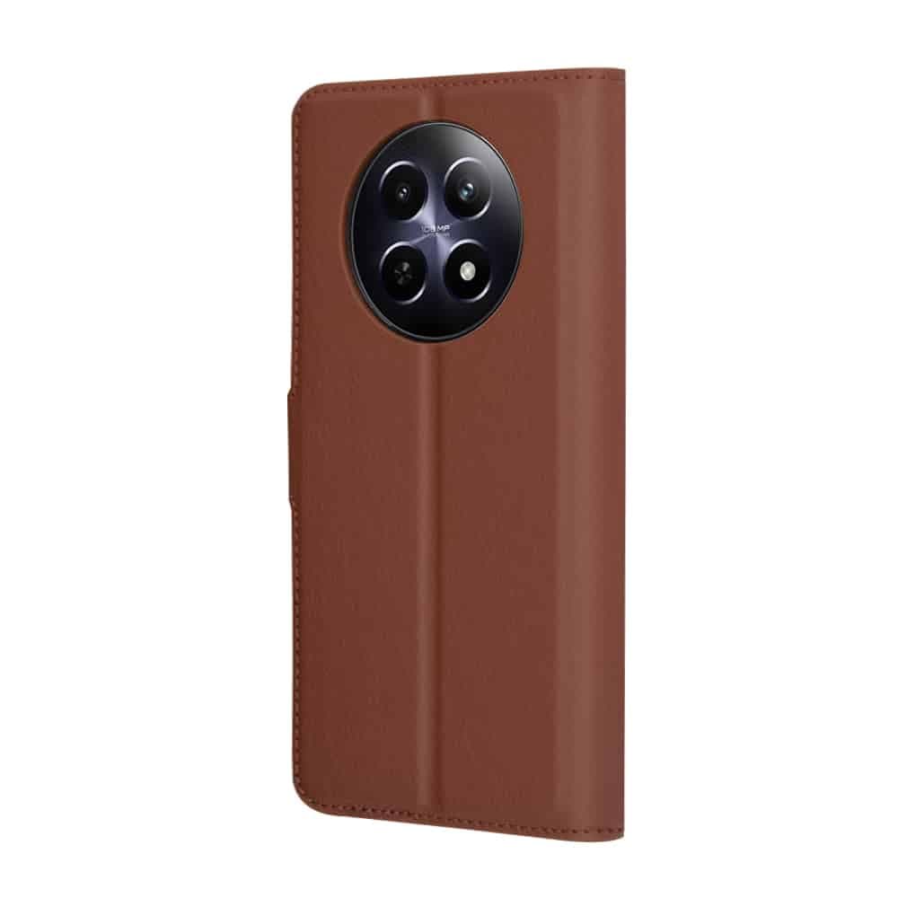 Techsuit Leather Folio - θήκη για Realme 12 / 12x - Καφέ 5