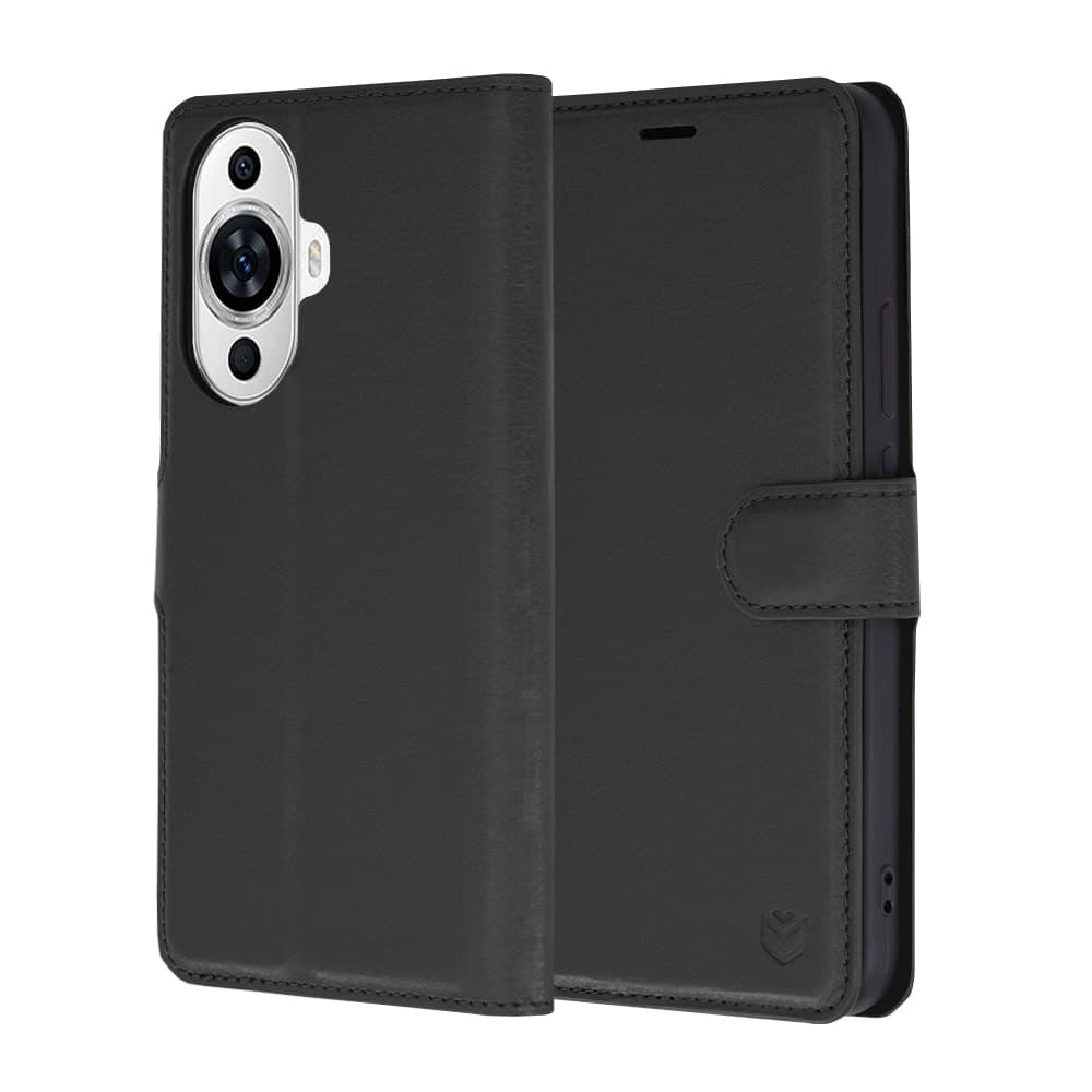 Techsuit Leather Folio - θήκη για Huawei nova 11 / 12s - Μαύρο