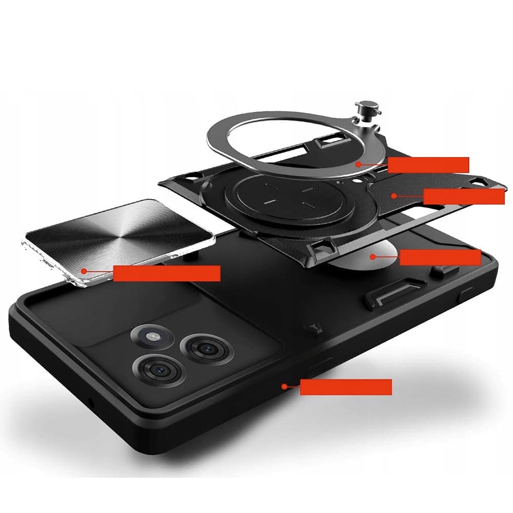 Techsuit CamGuard Pro - θήκη για Motorola Edge 60 / Fusion - Μαύρο 2