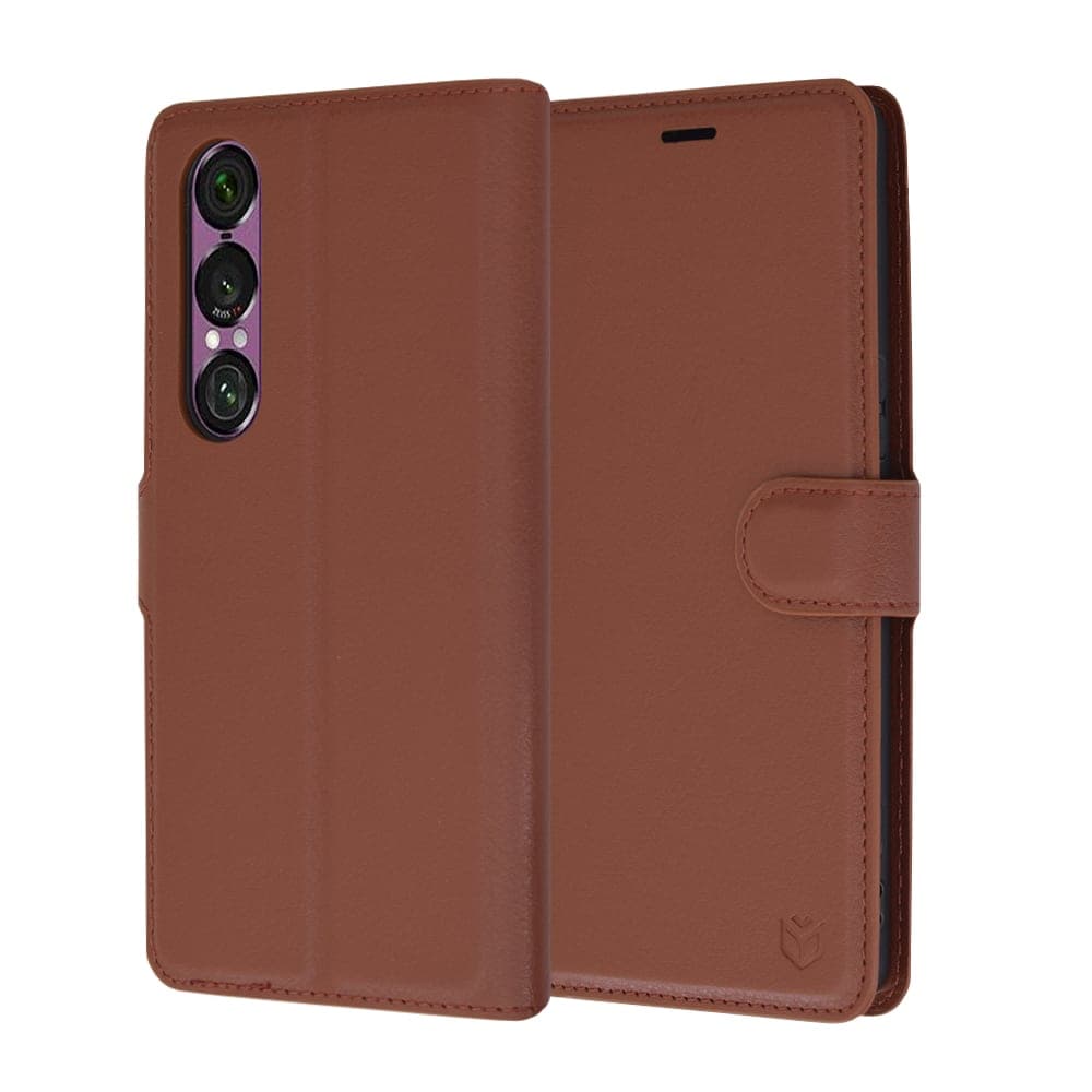 Techsuit Leather Folio - θήκη για Sony Xperia 1 VI - Πολύχρωμο