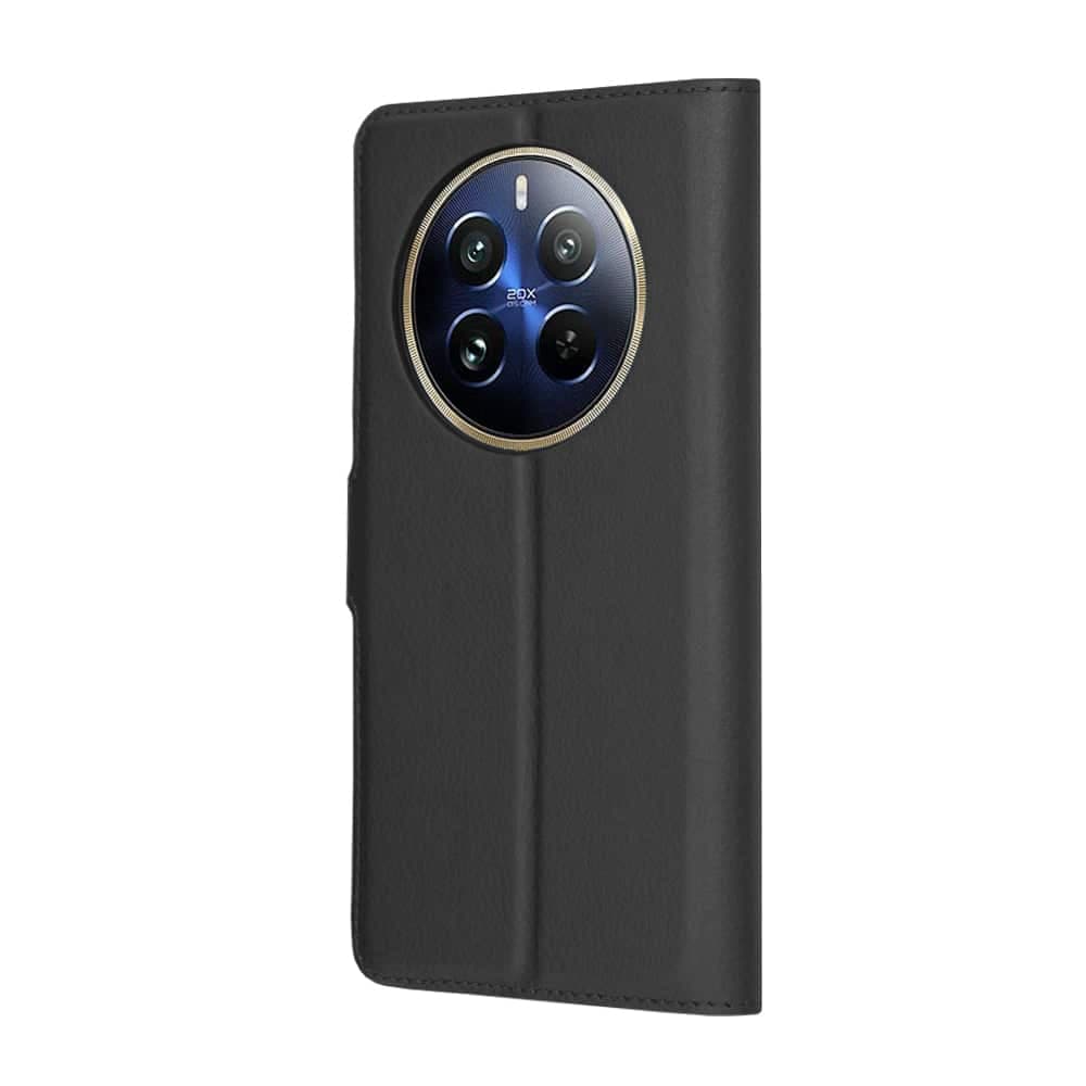 Techsuit Leather Folio - θήκη για Realme 12 Pro - Μαύρο 5