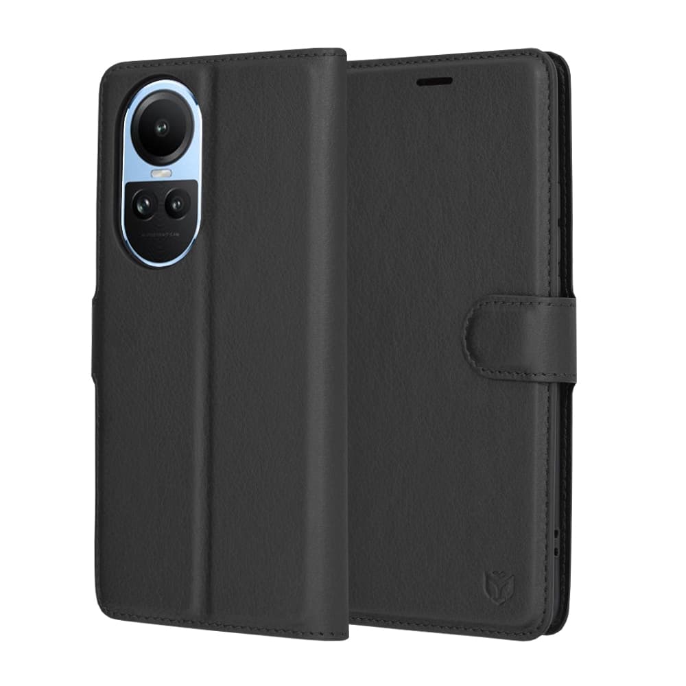 Techsuit Leather Folio - θήκη για Oppo Reno10 / Pro - Μαύρο