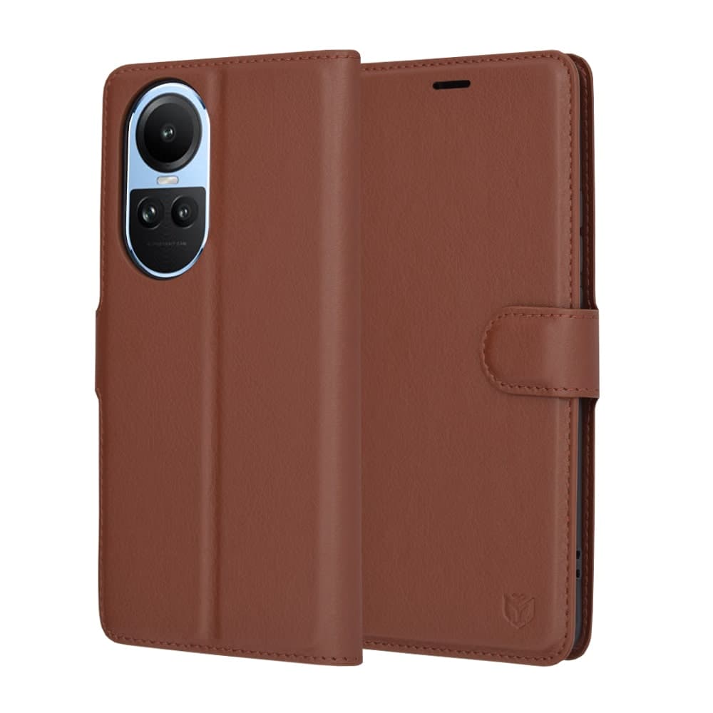 Techsuit Leather Folio - θήκη για Oppo Reno10 / Pro - Καφέ