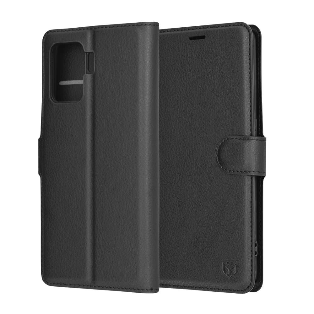 Techsuit Leather Folio - θήκη για Oppo Reno5 Lite / A94 4G - Μαύρο 6