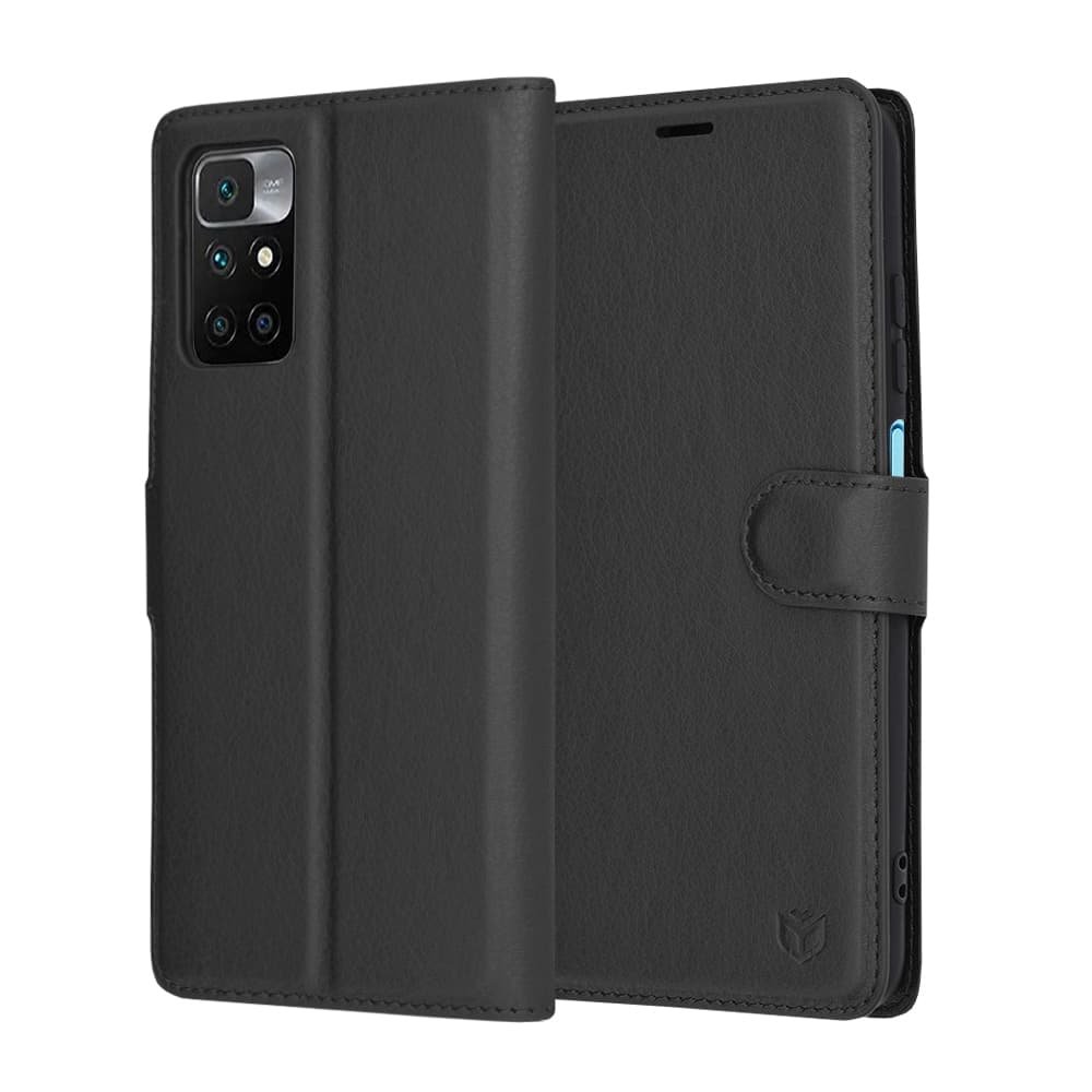 Techsuit Leather Folio - Xiaomi Redmi 10 / 2022 - Μαύρο