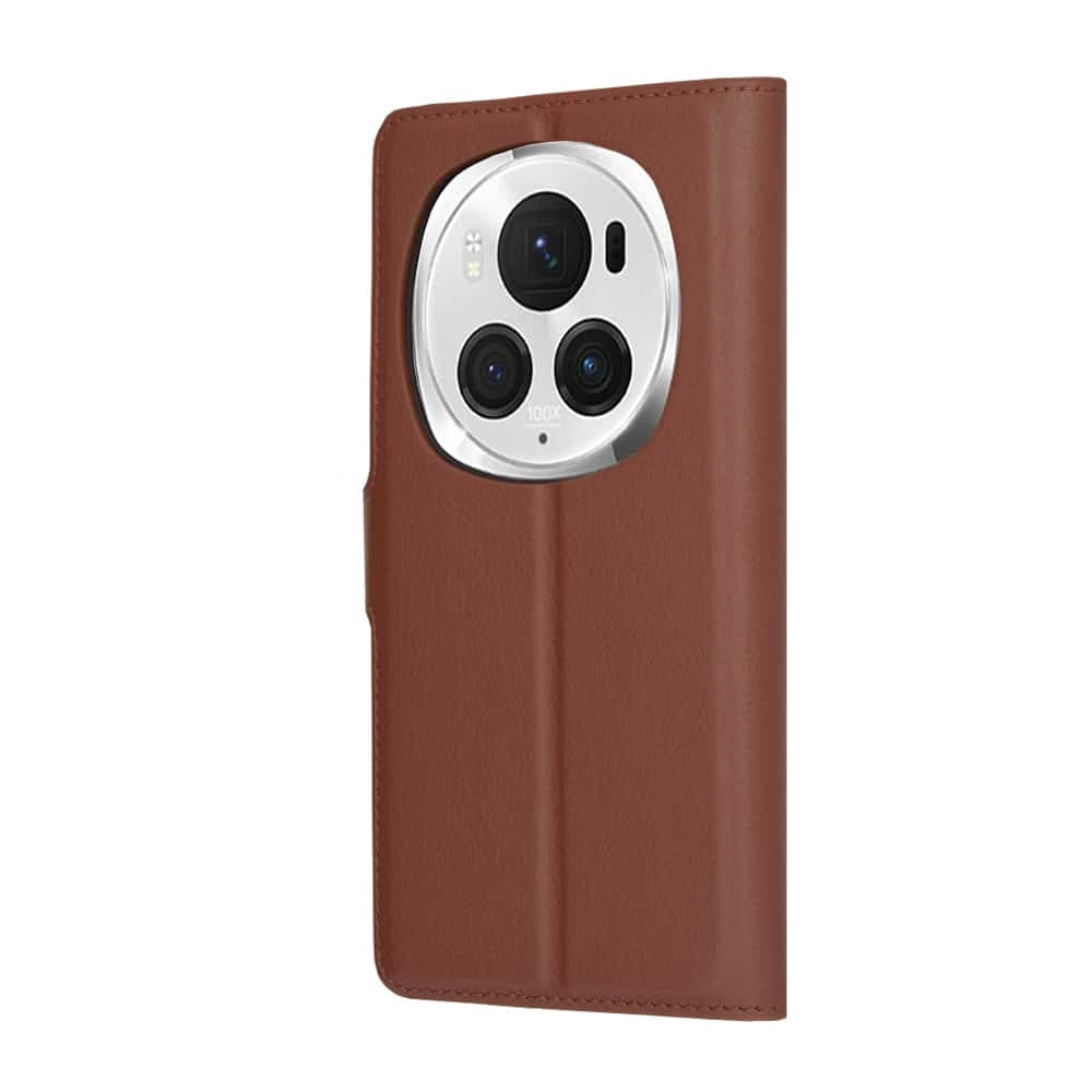 Techsuit Leather Folio - θήκη για Honor Magic6 Pro - Καφέ 5