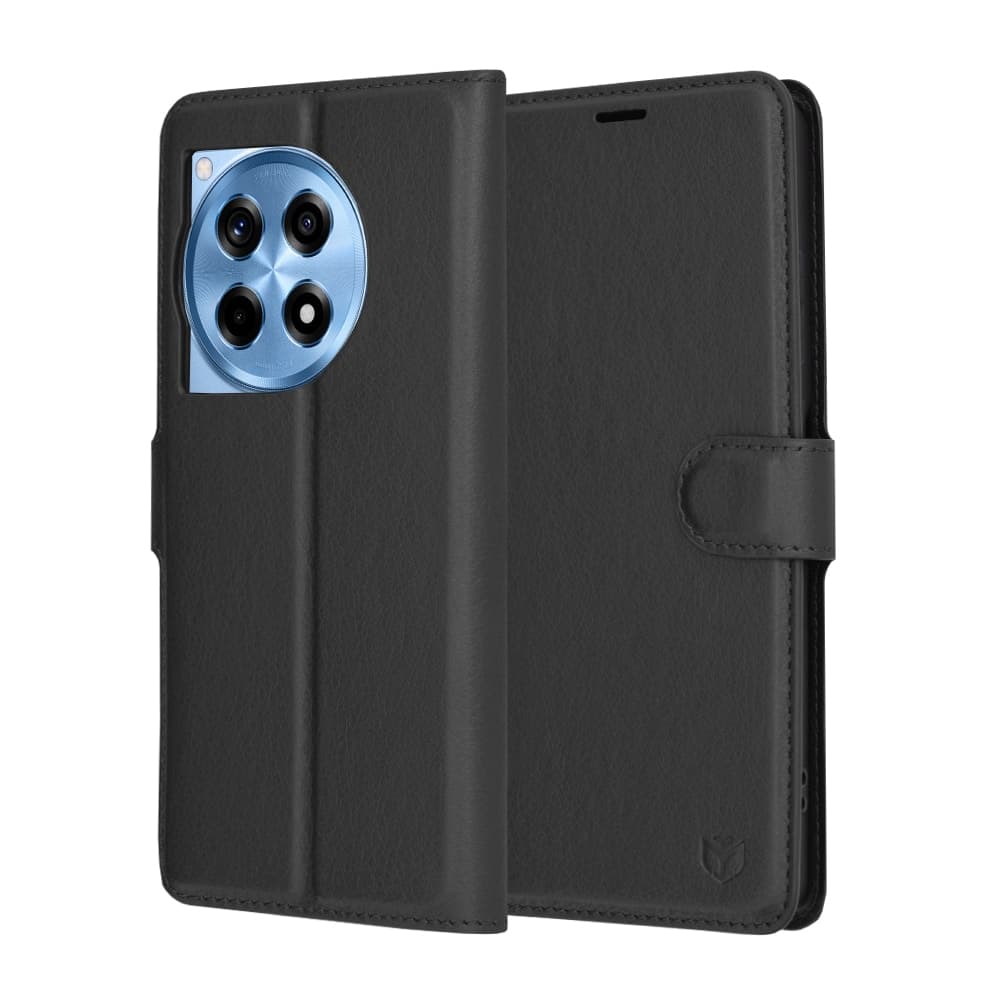 Techsuit Leather Folio - Oneplus 12R - Μαύρο