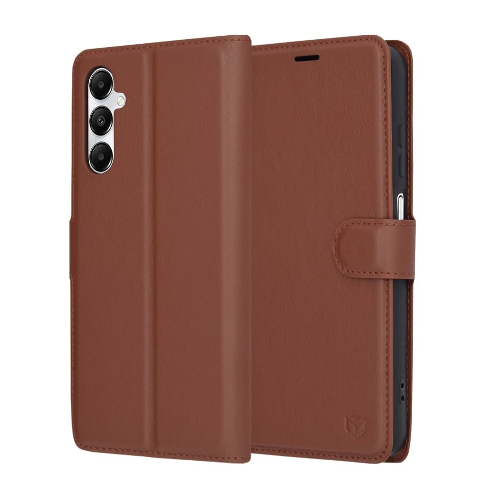Techsuit Leather Folio - θήκη για Samsung Galaxy A05s - Καφέ
