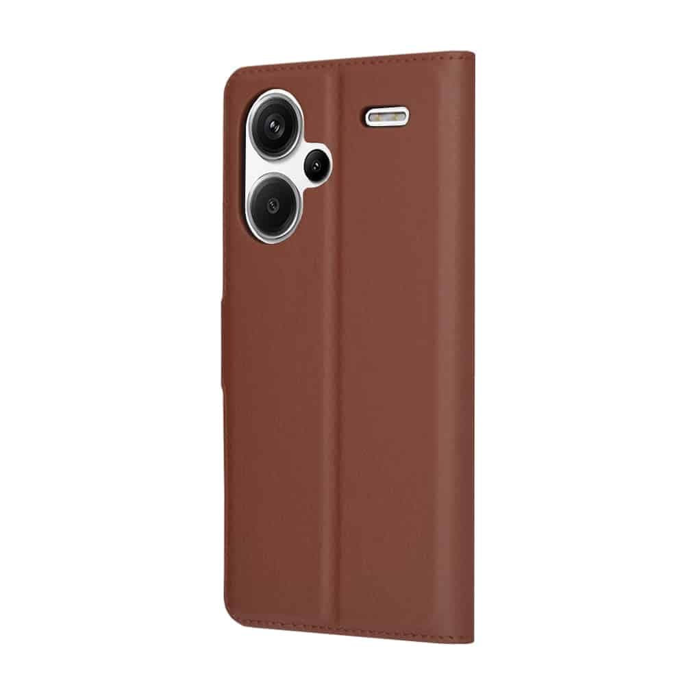Techsuit Leather Folio - θήκη για Xiaomi Redmi Note 13 Pro+ 5G - Καφέ 5