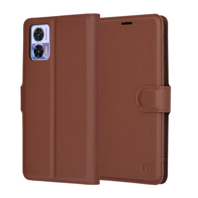 Techsuit Leather Folio - θήκη για Motorola Edge 30 Neo - Γκρι