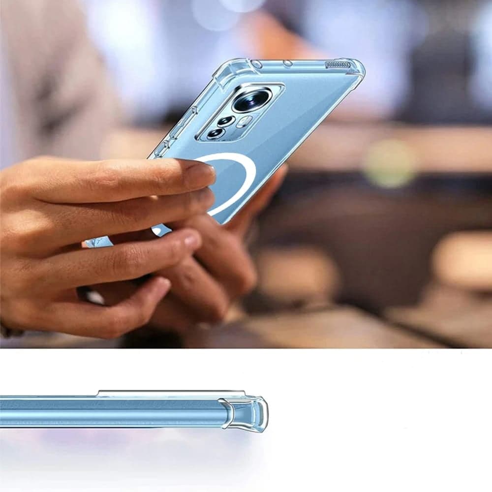 Techsuit Shockproof Clear Silicone MagSafe - θήκη για Motorola Moto G04 - Διάφανο 4