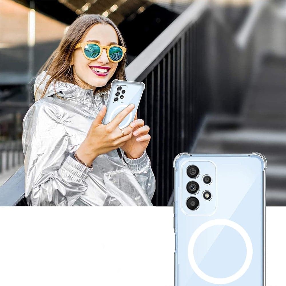 Techsuit Shockproof Clear Silicone MagSafe - θήκη για Motorola Moto G04 - Διάφανο 5