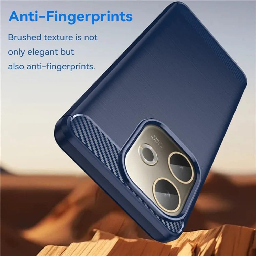 Techsuit Carbon Silicone - θήκη για Oppo A5 Pro 4G - Μπλε 2
