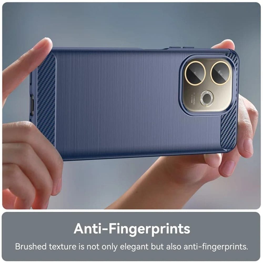 Techsuit Carbon Silicone - θήκη για Oppo A5 Pro 4G - Μπλε 5