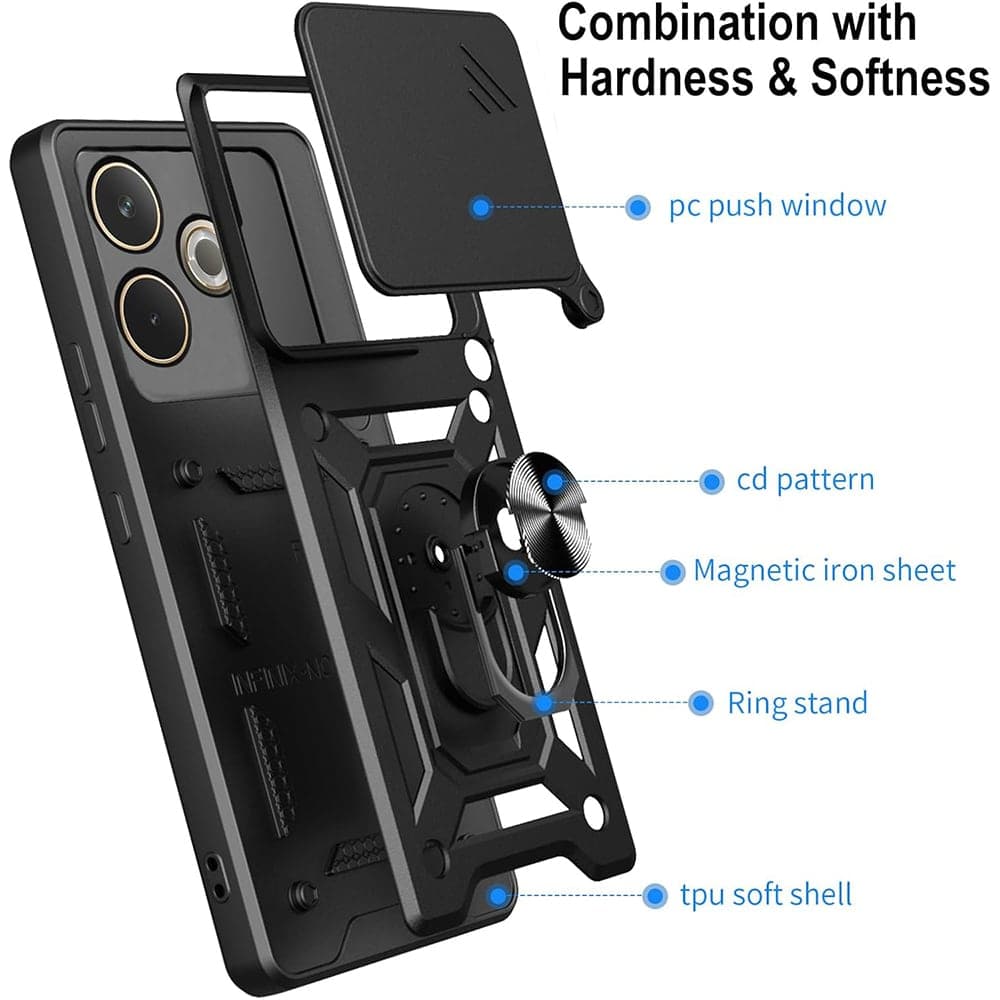 Techsuit CamShield Series - θήκη για Oppo A5 Pro 4G - Μαύρο 5