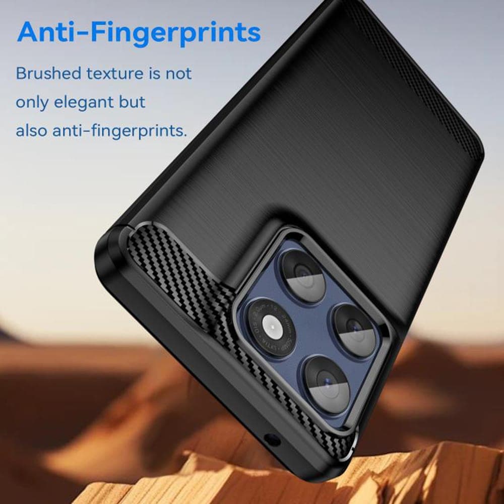 Techsuit Carbon Silicone - θήκη για Motorola Edge 60 Pro - Μαύρο 5
