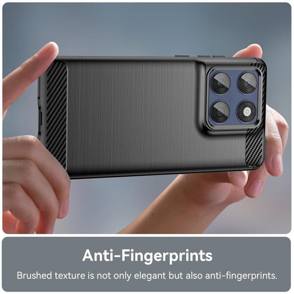 Techsuit Carbon Silicone - θήκη για Motorola Edge 60 Pro - Μαύρο 4
