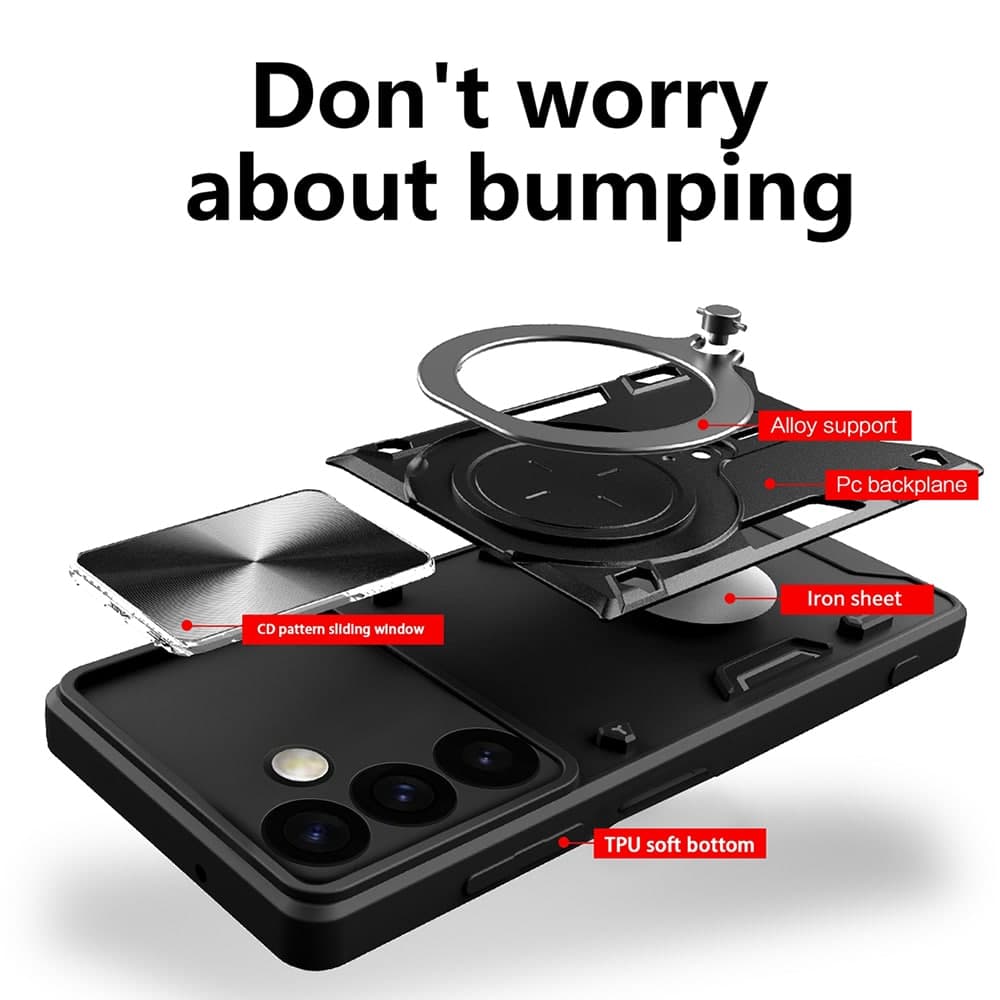 Techsuit CamGuard Pro - θήκη για Oppo A5 Pro / 4G 5G - Μαύρο 2