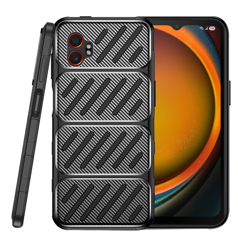 Techsuit CarbonFiber - θήκη για Samsung Galaxy XCover7 Pro - Μαύρο 5