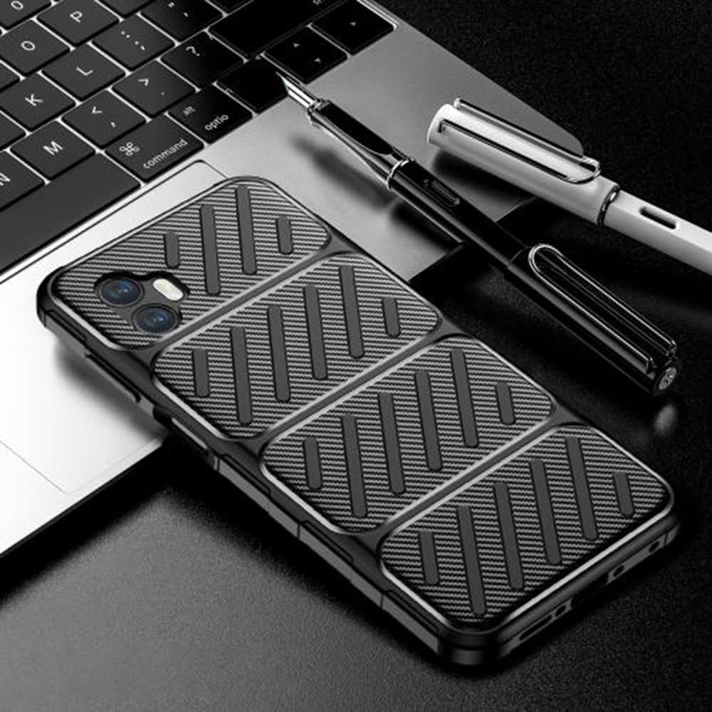 Techsuit CarbonFiber - θήκη για Samsung Galaxy XCover7 Pro - Μαύρο 10