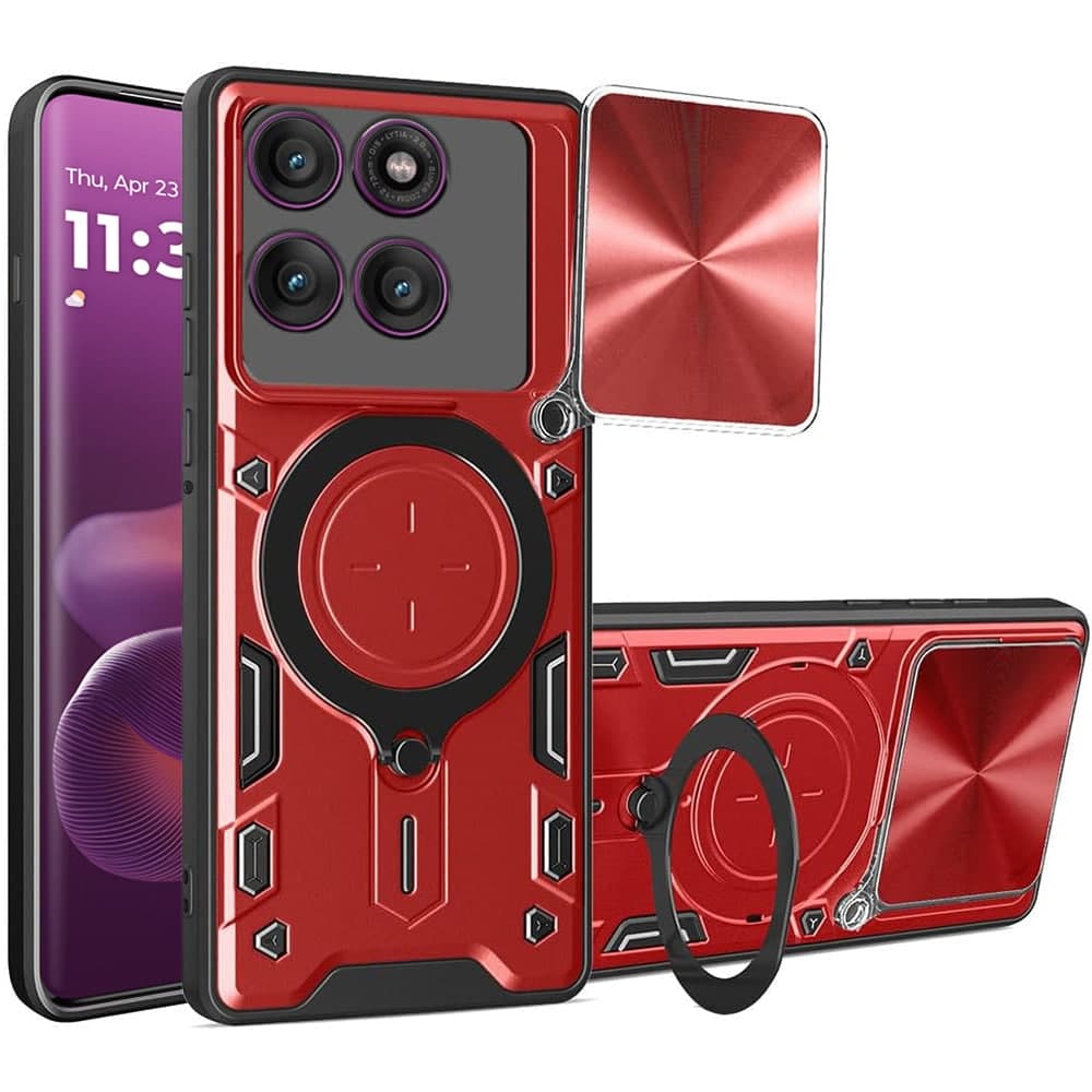 Techsuit CamGuard Pro - θήκη για Motorola Edge 60 Pro - Κόκκινο