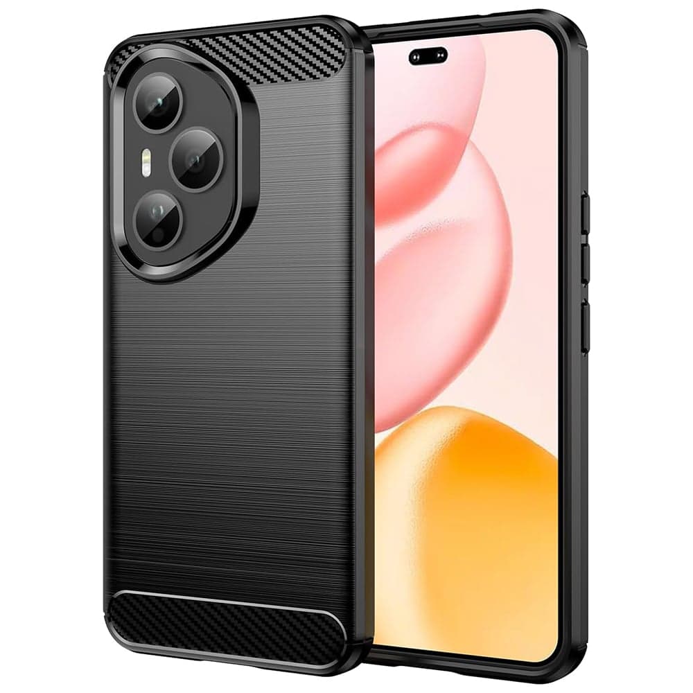 Techsuit Carbon Silicone - θήκη για Honor 400 Pro - Μαύρο