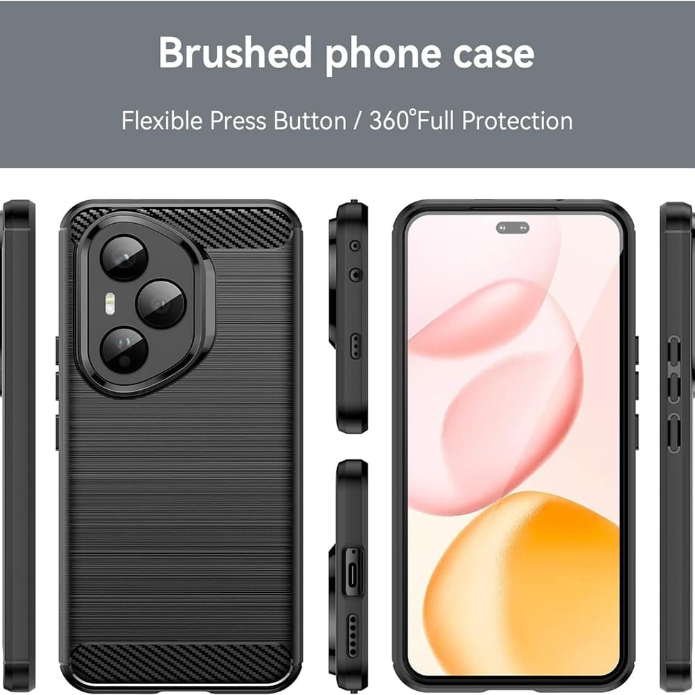 Techsuit Carbon Silicone - θήκη για Honor 400 Pro - Μαύρο 5