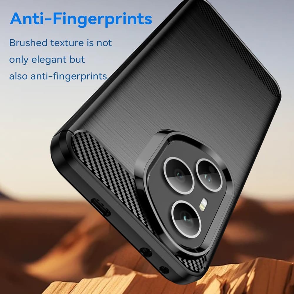 Techsuit Carbon Silicone - θήκη για Honor 400 Pro - Μαύρο 3