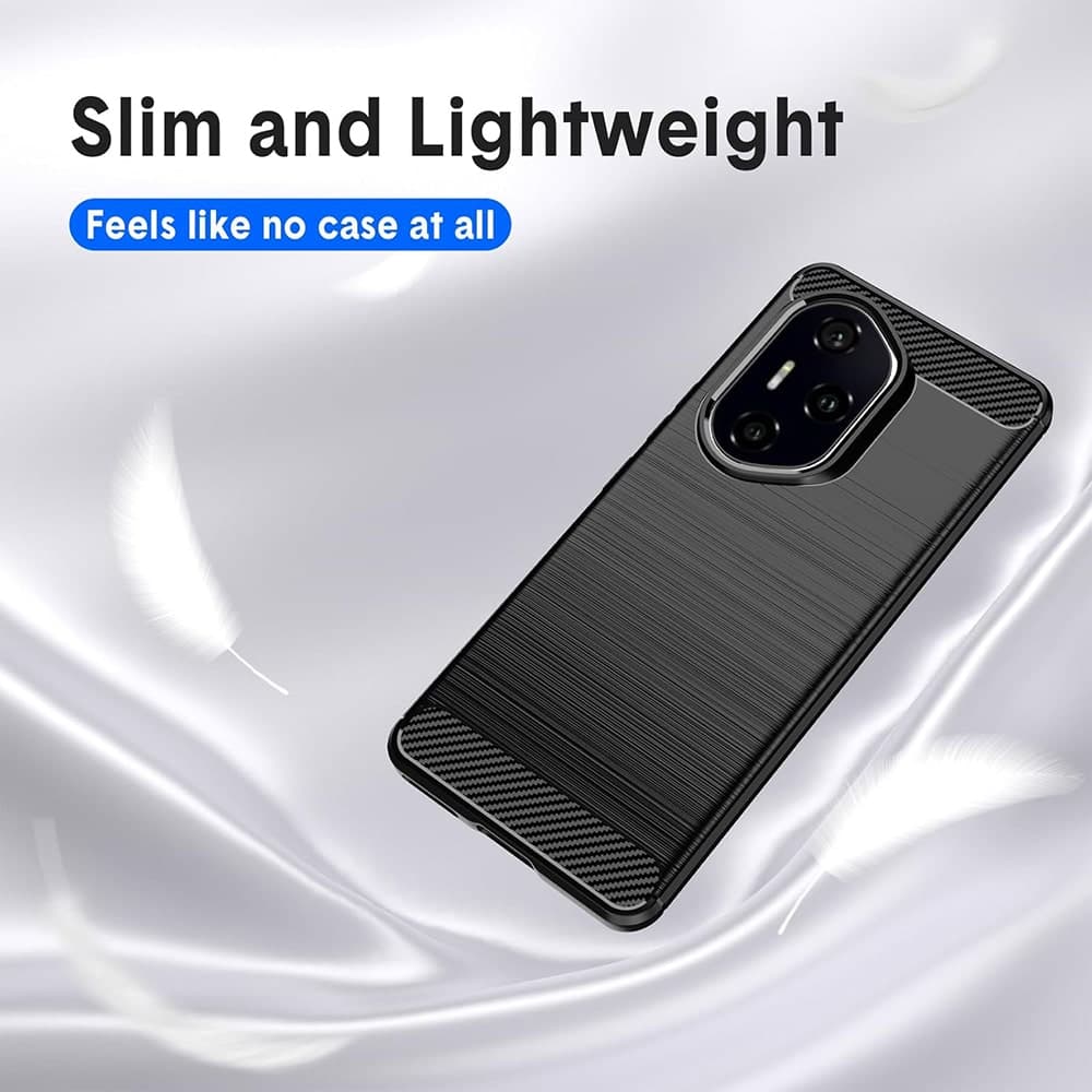 Techsuit Carbon Silicone - θήκη για Honor 400 Pro - Μαύρο 6