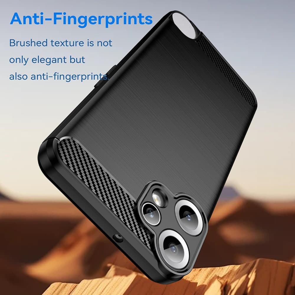 Techsuit Carbon Silicone - θήκη για Nothing CMF Phone 2 Pro - Μαύρο 2