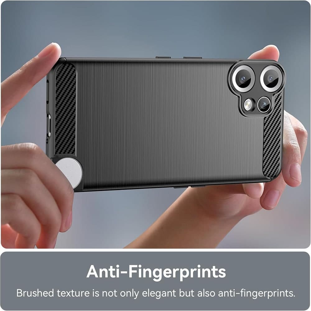 Techsuit Carbon Silicone - θήκη για Nothing CMF Phone 2 Pro - Μαύρο 3