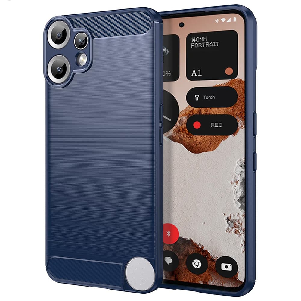 Techsuit Carbon Silicone - θήκη για Nothing CMF Phone 2 Pro - Μπλε