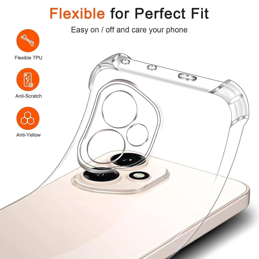 Techsuit Shockproof Clear Silicone - θήκη για Honor 400 Pro - Διάφανο 5