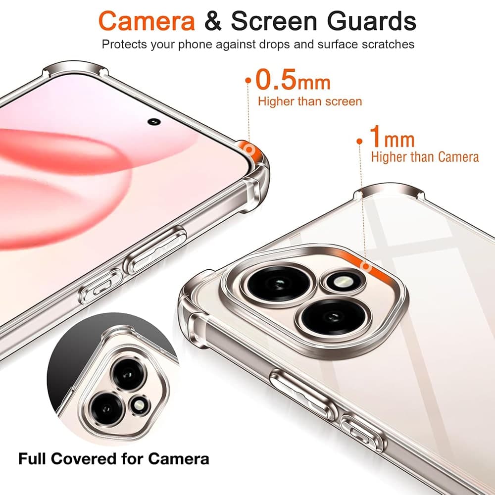Techsuit Shockproof Clear Silicone - θήκη για Honor 400 Pro - Διάφανο 3
